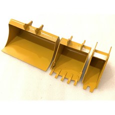 仿真挖斗 寬斗 找平斗 - 遙控23通 匯納580 全金屬 模型 挖土機 搖控 油壓 CAT 怪手 合金 Bruder, 1個, 全金屬挖斗,金屬標準斗