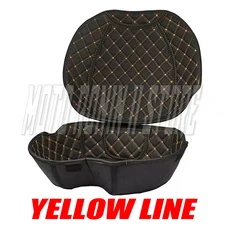 V47 오토바이 리어 트렁크 케이스 라이너 러기지 박스 테일 시트 가방 패드 액세서리, 02 Yellow line