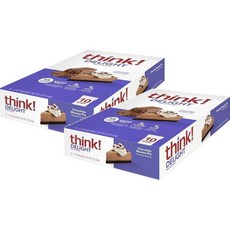 think! 씽크 딜라이트 프로틴바 헬시 저탄 스낵 초콜릿 무스 파이 10p 340g, 2개