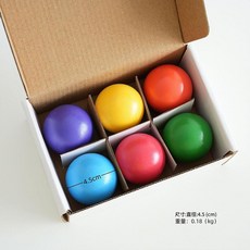 彩虹積木疊疊高 益智玩具, 亮面小球, 1套