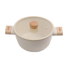 로딘쿡웨어 우디 IH 인덕션 후라이팬 궁중팬 냄비 티타늄코팅 세라믹코팅 우드핸들, 양수냄비20cm, 1개