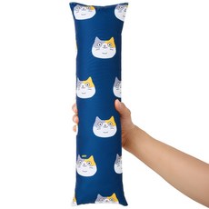 3651 팡팡 대왕 고양이 캣닢쿠션 특대형, 1개, 네이비
