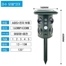 새 쫒는 장치 상품 동물퇴치기 단일 까치 유해동물 새쫒는소리, U01KSQAQPVMCJZ0GD9JHN9V3DH-002, B. 몬스터 2개 유닛