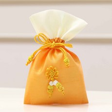 전통 복주머니 83(소) 선물포장주머니, 1개, 주황색