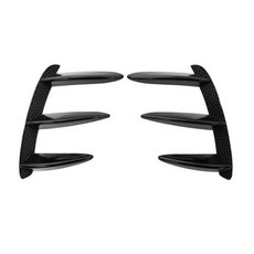 자동차 블랙 카본 패턴 리어 범퍼 스플리터 스포일러 카나드 AMG 메르세데스 벤츠 W176 A200 A250 A260 A45 용 1 쌍, 1)1Pair Gloss Black