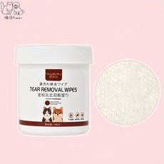 寵物去淚痕濕紙巾 狗狗貓咪清潔眼屎溫和無刺激 寵物用品, 1個