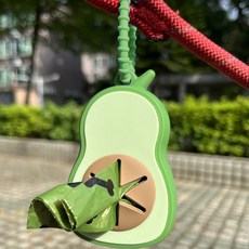 데이독 강아지 아보카도 풉백케이스 홀더 세트, 1세트, 아보카도세트