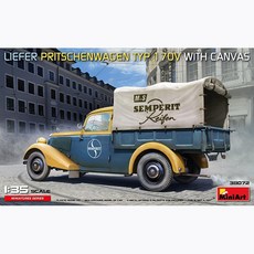 BE38072 1대35 Liefer Pritschenwagen Typ 170V with Canvas, 1개