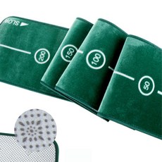 실내 골프 퍼팅매트 거리감 연습 카펫형 퍼팅연습기 홈트 250cm 라인표시, 1개, green