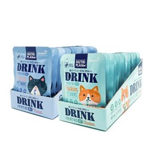 동원 뉴트리플랜 드링크 고양이간식 40g 참치 10개+치킨 10개 음수량 증대 수분충전, 20개, 참치+치킨