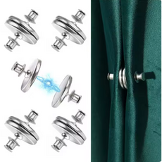 커튼 자석 클립 타이 단추 커텐 마그네틱 고정 홀더 후크 버클 (N1713), 20mm, 1개