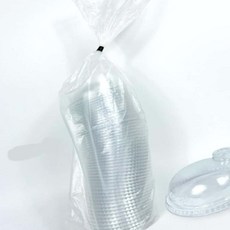 완자마트 돔형 투명컵뚜껑 50P 2개