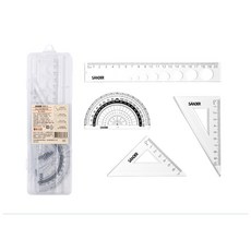 RL生活文具 壓克力20CM洞洞套尺組 學生考試專用套尺, 1個, 20CM洞洞套尺組