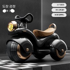 어린이용 오토바이 어린이장난감 삼륜바이크 붕붕카, H. 하이듀얼 베이킹 블랙 380모터, 1개