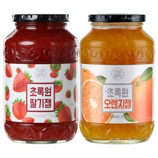 초록원 딸기잼 1kg + 오렌지잼 1kg, 2개