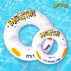 [여름맞이 튜브 모음전] 물놀이 대형 튜브 유아 어린이 보행기 수영장 피서 바캉스 나들이, 몬스터 튜브, 100cm, 1개