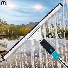 고층유리청소밀대 창문 유리창 35CM 스크레이퍼 베란다 + 대걸레 밀대 1.4m, 1개, Q. 1.4미터 막대 + 35cm 스크레이퍼 + 급수
