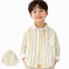 유아동 남방 아동 남아 여아 긴팔 면셔츠 봄가을 키즈 데일리룩