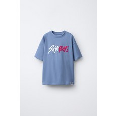 [국내배송] 자라 ZARA KPOP DEMON HUNTERS NETFLIX © 티셔츠 - 블루 938433