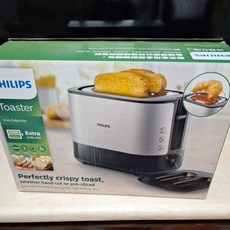 飛利浦烤麵包機 HD2582 (黑色) / HD2584 (粉色) / HD2638 (不銹鋼色) 原廠公司貨，全台二年保固, 不銹鋼色