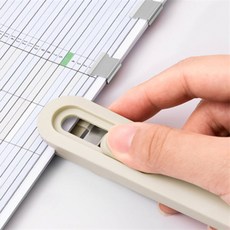 제본용 파일고정클립, 그린 (774537)
