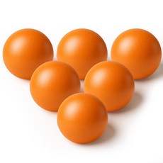 Jenaai 6팩 롤 앤 스코어 게임 볼 6.1cm(2.48인치) 가족 게임 룸 램프 샷 사다리 던지기 야외 잔디 게임 아케이드 볼 던지기 게임용 교체 공(브라이트 오렌지), 밝은 주황색