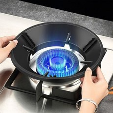 바람차단 가스렌지 가스버너 휴대용 캠핑용 가림막 가드 가정용 바람막이 부르스타 가스버너 버, 1개, 실버 기본형