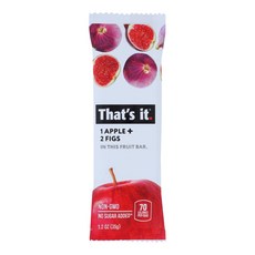 댓츠 잇 - 과일 바 사과 & 무화과 - 12개입 케이스 - That's It Apple + Fig Snack Food Bar Gluten Free Kosher No Pres, 15.88kg, 1개