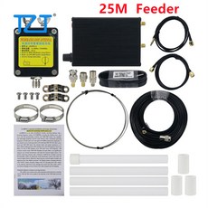 Wishcolor 5M 피더 K-480WLA 500K-1GHz MW/SW/FM/AIR/UVHF 풀 밴드 안테나 0-30DB 조정 가능한 이득 SDR, 01 25M, [06] 25M Feeder