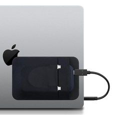 Feacan 노트북용 휴대용 하드 드라이브 슬리브 - SSD 하드 디스크 드라이브, 블랙