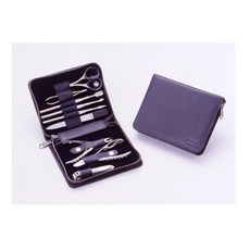 【海夫健康生活館】日本GB綠鐘 匠之技 鍛造 鋼修容 9件組旅行隨身包(G-3104), 1個