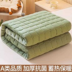 바닥 요매트 누빔 이불요 두꺼운 까는이불, 말차그린90x200cm(약2kg)