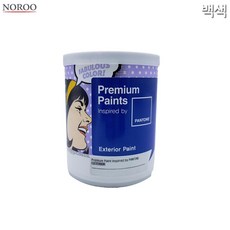 BRS 외부수성페인트 외벽페인트 백색 1L 수성도료 백색페인트, 백색11-4300