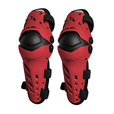 JXT獵戰狼摩托車護膝 機車防摔護具 越野騎行護腿 四季通用, 紅色,均碼