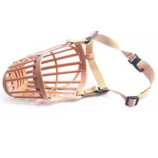 狗狗開放式透氣口罩，輕量可調節防咬叫寵物面罩, 1號, 1個