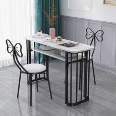 네일아트책상 의자 가구 럭셔리 손톱 발톱 매니큐어, 1개, 100개의긴황금색다리와하얀국수공식표준