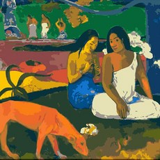 모모픽스페인팅 DIY명화그리기 60x75cm, WH08 폴고갱 기쁨