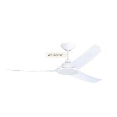 楓光 輕羽系列 52吋吊扇 3D ABS葉片 DC省電變頻 六段變速遙控器, WF-52V-W