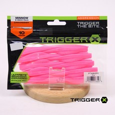 라팔라 트리거X 미노우웜 5인치 대광어 광어다운샷 광따웜 배스, PK 핑크, 1개