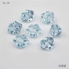 100pcs 다채로운 아크릴 플라스틱 투명 돌 크리스탈 바위 꽃병 필러 인공 색상 물고기 탱크 홈 웨딩 장식, 20 100pcs21