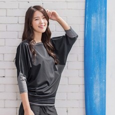 국내생산 오버핏 루즈핏 여성 가오리 래쉬가드 상의 창고 방출