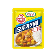 오뚜기 카레 매운맛 분말카레 커리파우더 과립형, 1개, 1kg
