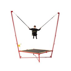 트램폴린 점핑 방방이 야외 놀이기구 바운싱 놀이터 트램펄린, 직각 침대-전기 코드 빨강
