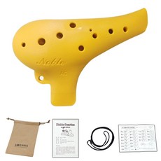 노블 오카리나 주니어 알토C 5종 풀패키지 교육용 오카리나 AC, 노랑, 1개