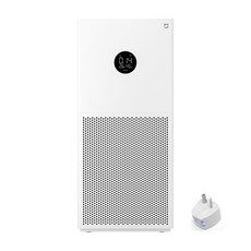 샤오미 미지아 스마트 공기 4 라이트 LED 중 알데히드 가정용 이온화 저소음, Add AU adapter, 3) Add AU adapter