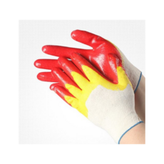 나이스 황이중코팅장갑 10켤레 작업용장갑 산업용 안전장갑 코팅장갑 이중코팅, MIX, 20개