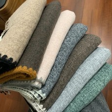 百搭羊毛保暖圍巾 - 韓國ins風格 護頸圍脖 米色奶茶色 純色披肩圍巾禮物