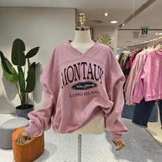 [에잇컨셉]에잇컨셉 C26C7FTS032 루즈핏 몬탁 브이넥 절개맨투맨_687152