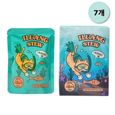 이루앙 고양이 습식사료 파우치 간식 면역력, 7개, 70g, 황태