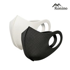 Konino 국내제작 빨아쓰는 연예인 패션 마스크 10매 개별포장, 블랙, 10개, 1매입